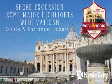 Shore Excursion: Rome Major Highlights with Vatican Museums (guide and skip line tickets included)