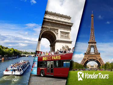 Skip the Line Eiffel Tower Hop-On Hop-Off Tour and Seine River Cruise