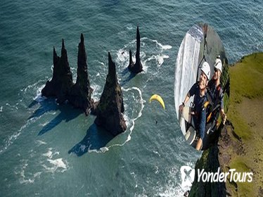South Coast Private Tour from Reykjavik with Tandem Paragliding Flight