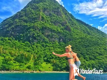 St Lucia Private Full-Day Coastal Powerboat Cruise