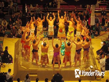 Sumo Wrestling Tournament Experience in Tokyo