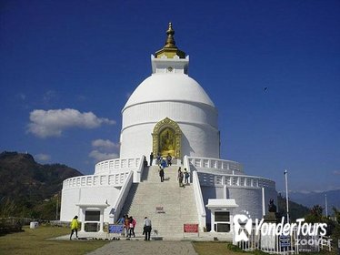 The World Peace Pagoda in Pokhara
