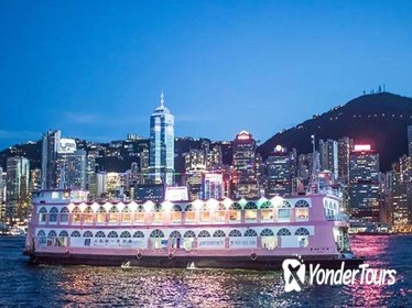 Victoria Harbour Dinner Cruise and Light Show from Kowloon Including Hotel Pickup