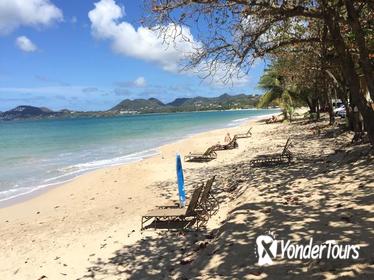 Vigie Beach Day with Round Trip Transfer from St Lucia
