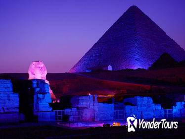 Giza Pyramid Sound And Light Show from Cairo