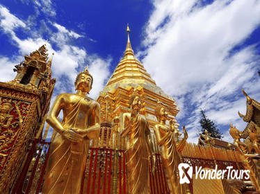 Wat Doi Suthep Temple and White Meo Hilltribe Village Half-Day Tour from Chiang Mai