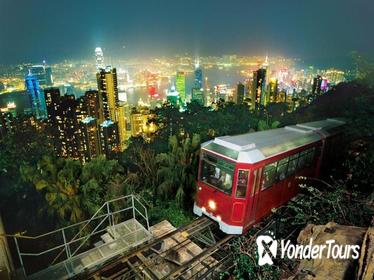 Hong Kong Night Tour: Peak Tram Rides plus Madame Tussauds
