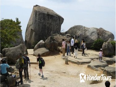 Climbing mountain-Misen in Miyajima with a Guide