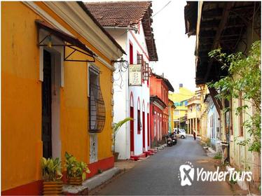 Walking tour of the Latin Quarters including tile painting in Goa