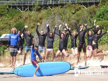 Byron Bay Surfing Lesson and Mount Warning Sunrise Climb Including Overnight Camping and BBQ Dinner