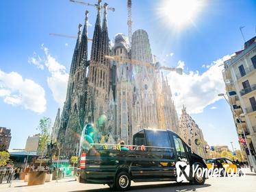 Sagrada Familia and Park Guell on a Luxury Open Top Minibus Small Group Tour