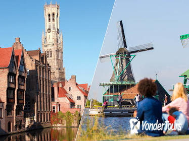 Amsterdam Super Saver: Bruges Day Trip plus Zaanse Schans Windmills, Marken and Volendam Half-Day Trip