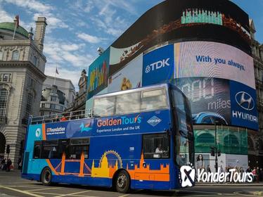 London Hop-On Hop-Off Bus Ticket with Boat Ride and Walking Tour