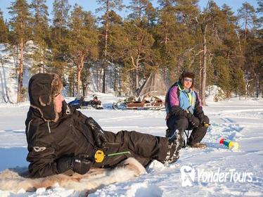 Lake Inari Ice Fishing Safari from Saariselkä