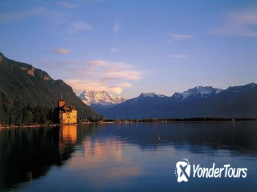 Montreux and Château de Chillon from Lausanne