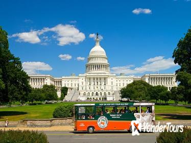 Washington DC Super Saver: Hop-on Hop-off Trolley and Monuments by Moonlight Tour