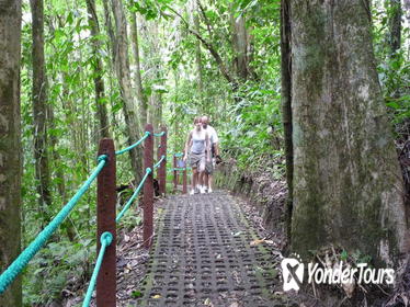 Combination Tour with Hanging Bridges Waterfall Volcano Hike and Hot Springs