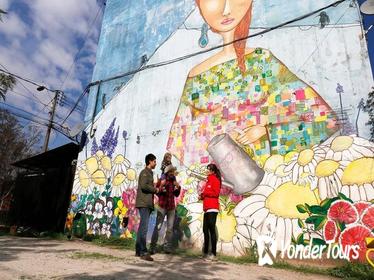 Small-Group Tour: Open Sky Street Art Museum Including a Chilean Traditional Meal in Santiago